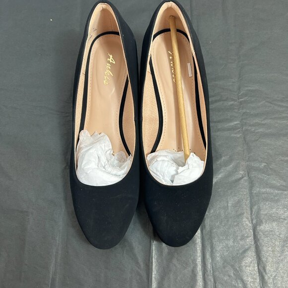 Ankus black nubuck wedges size 9 - worn once - Picture 3 of 9